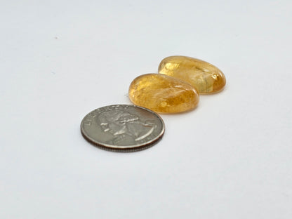 Citrine Silica Cabochon Set