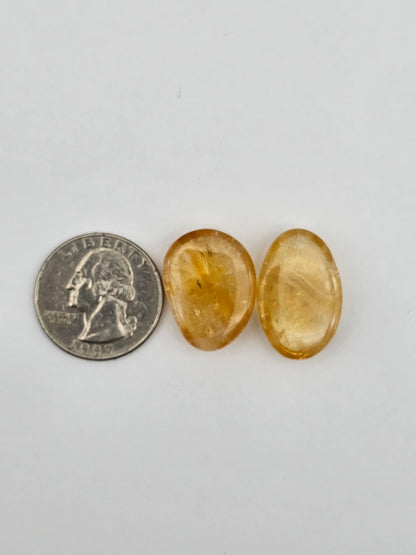 Citrine Silica Cabochon Set