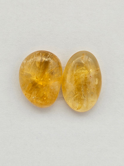 Citrine Silica Cabochon Set