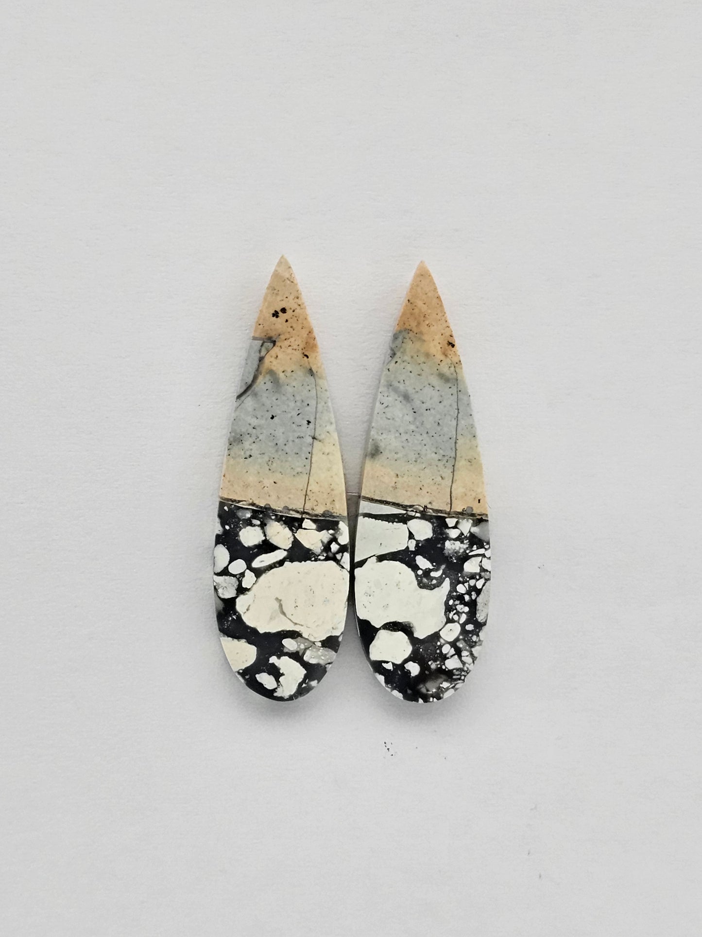 Maligano Jasper cabochon pair