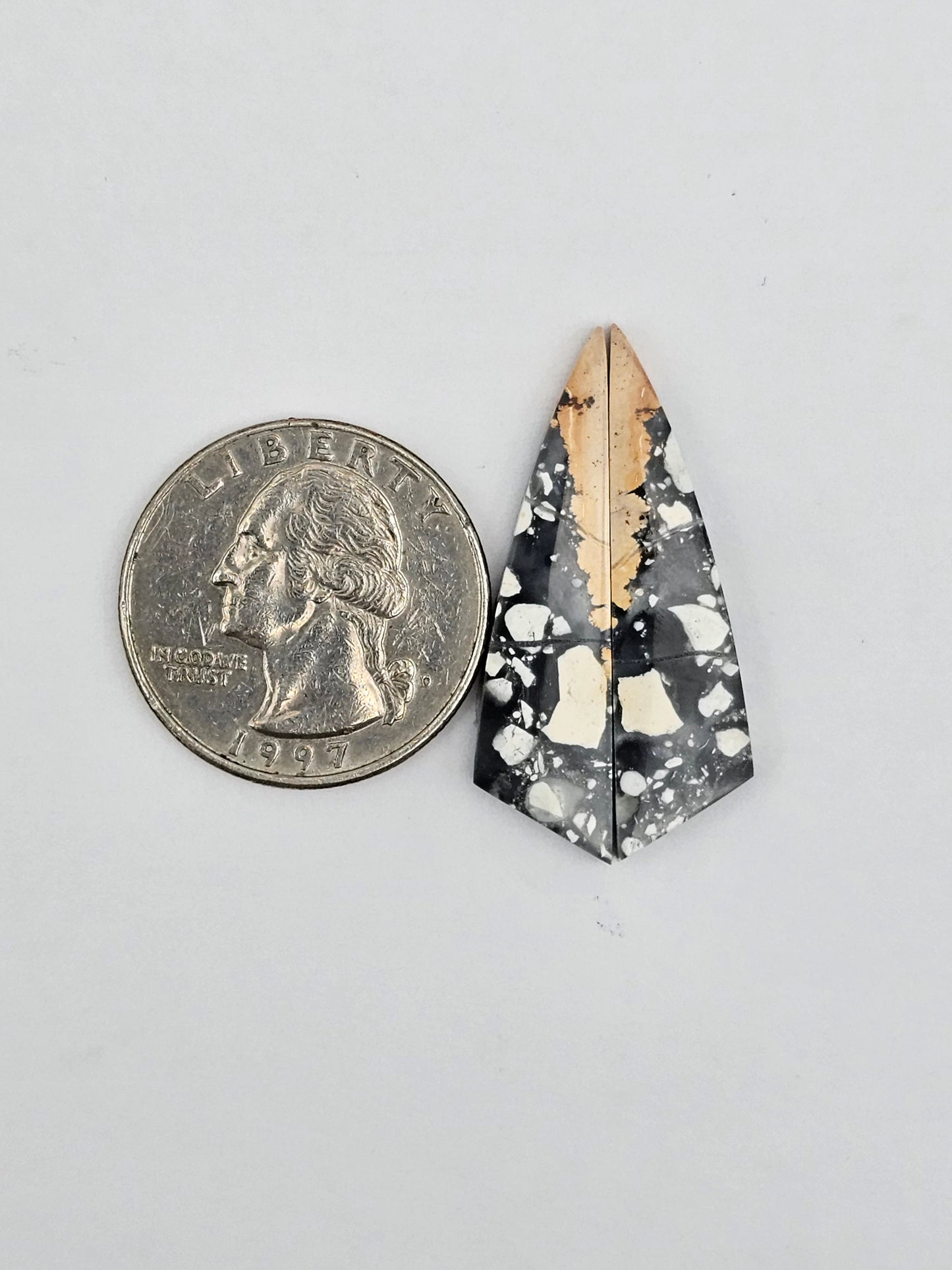 Maligano Jasper cabochon pair