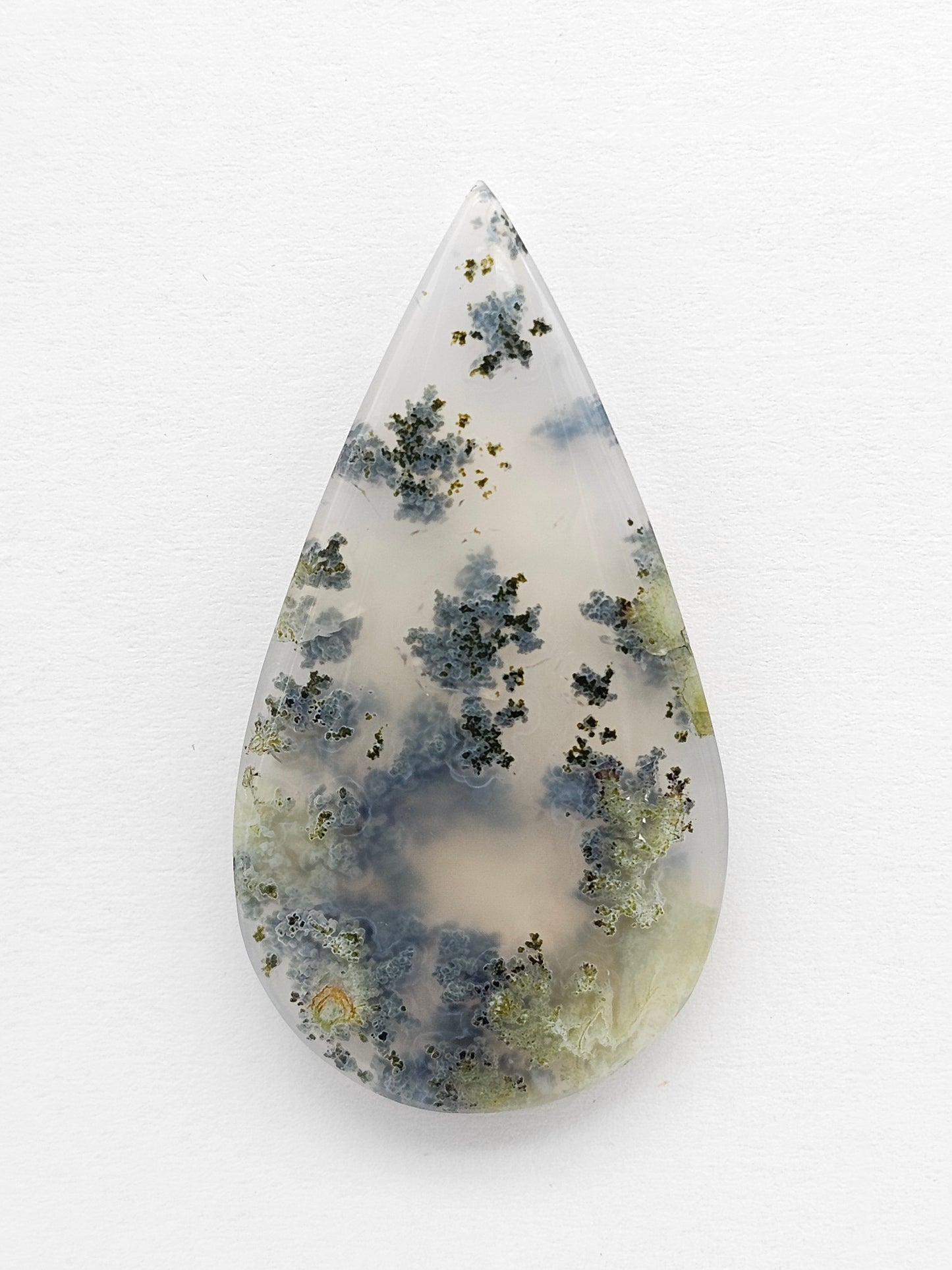 Moss agate cabochon