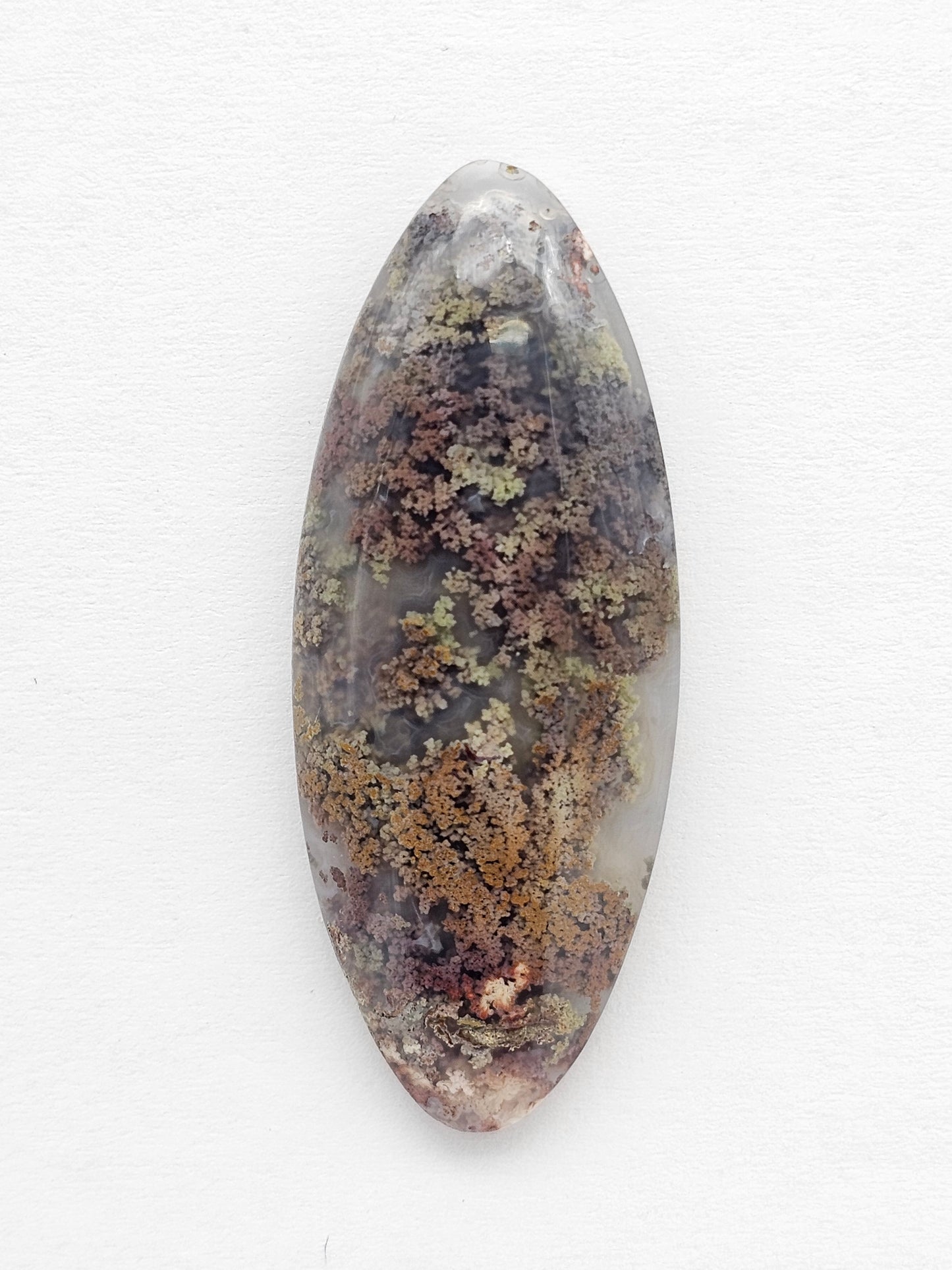 Moss agate cabochon
