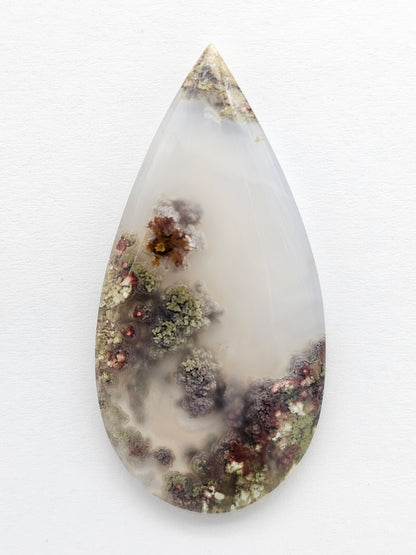 Moss agate cabochon