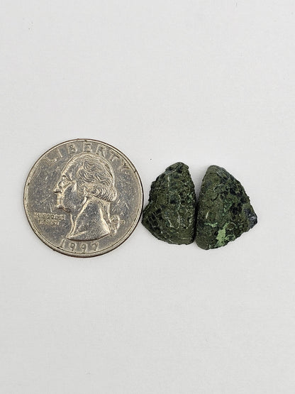 Tabasco Geode Cabochon Pair | Natural Mexican Geode