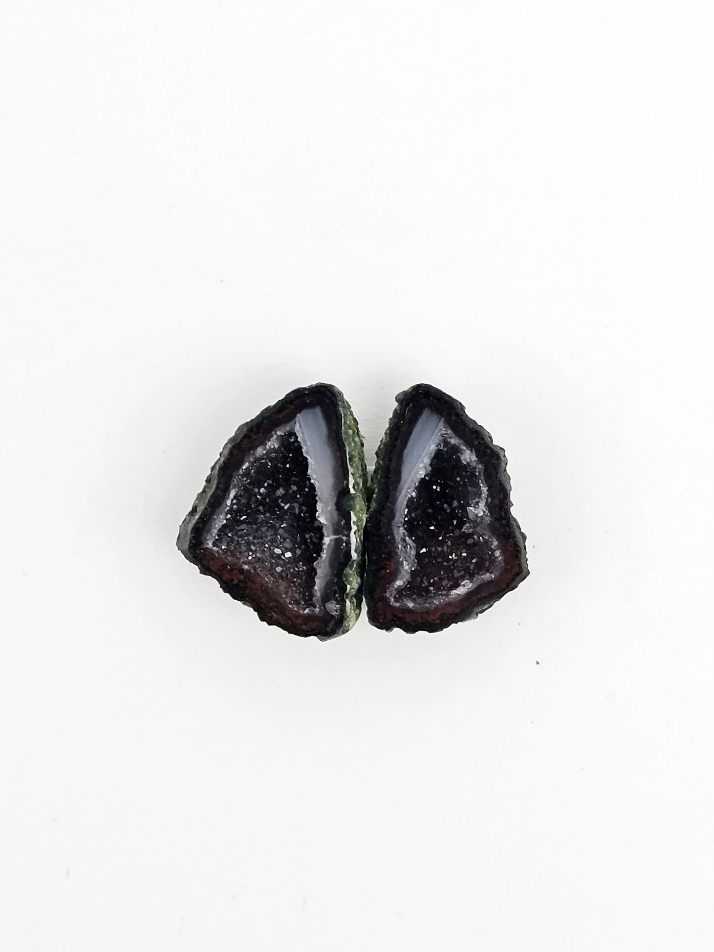 Tabasco Geode Cabochon Pair | Natural Mexican Geode