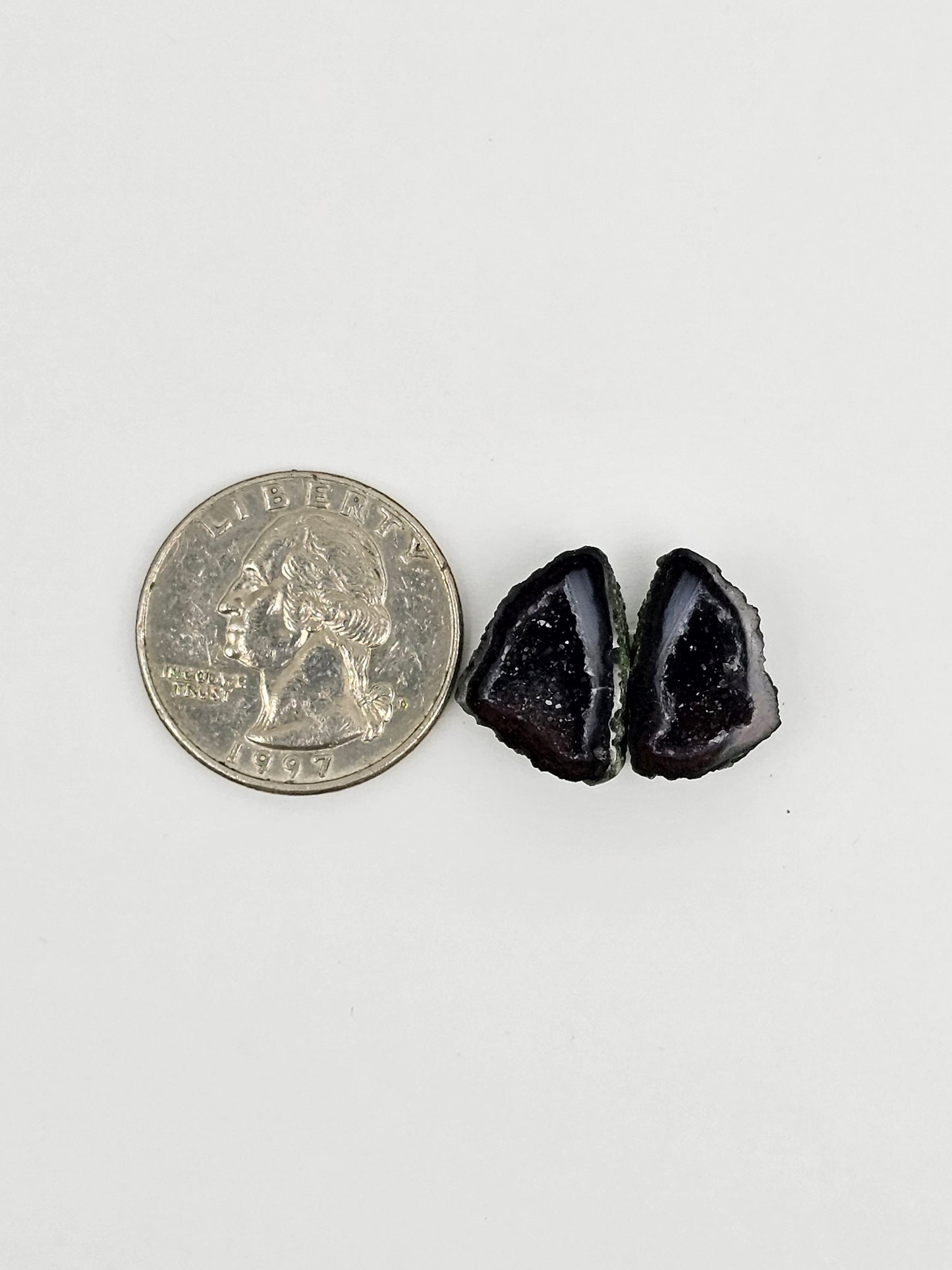 Tabasco Geode Cabochon Pair | Natural Mexican Geode
