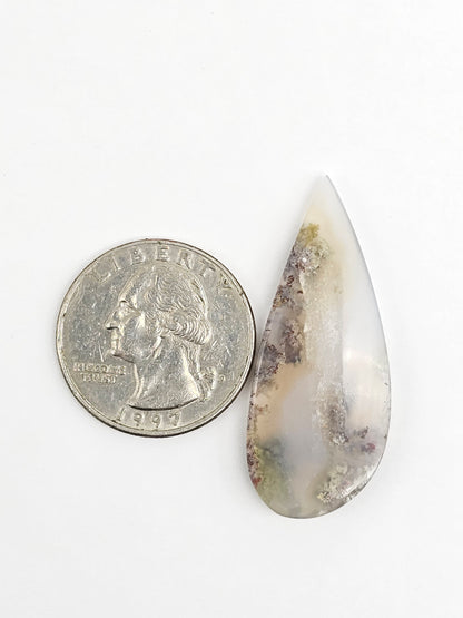 Moss agate cabochon