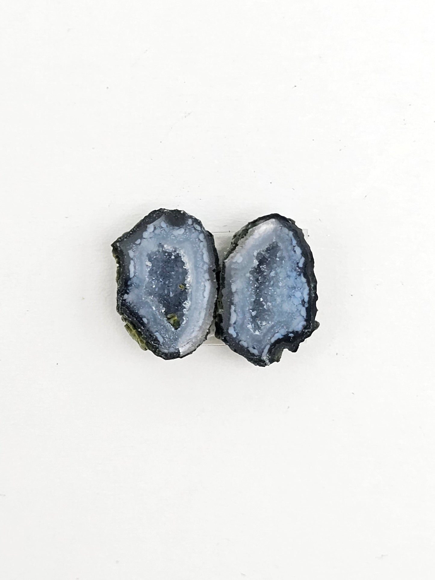Tabasco Geode Cabochon Pair | Natural Mexican Geode