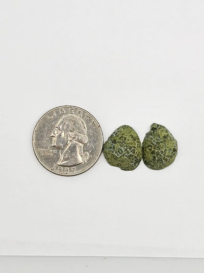 Tabasco Geode Cabochon Pair | Natural Mexican Geode