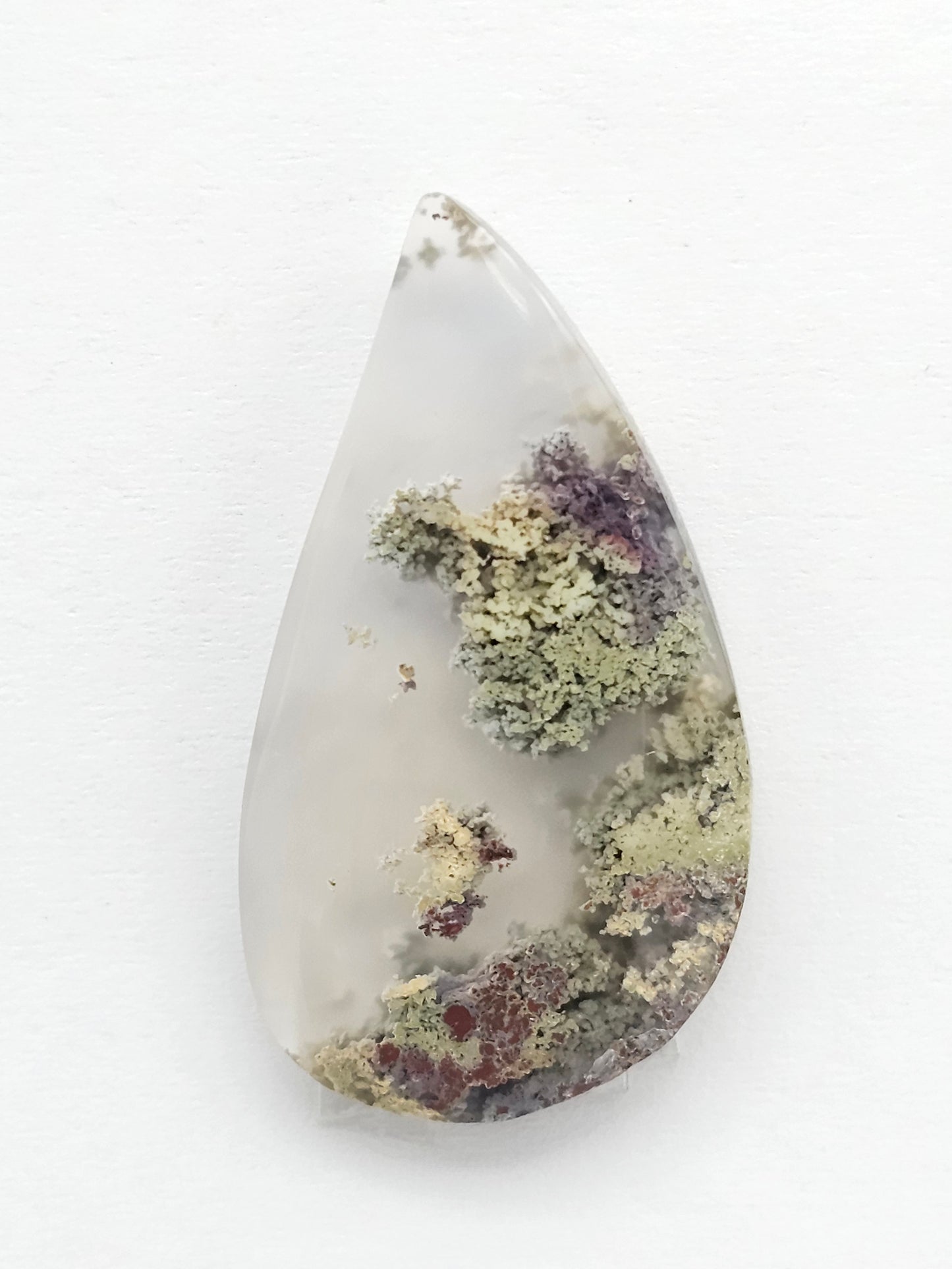 Moss agate cabochon