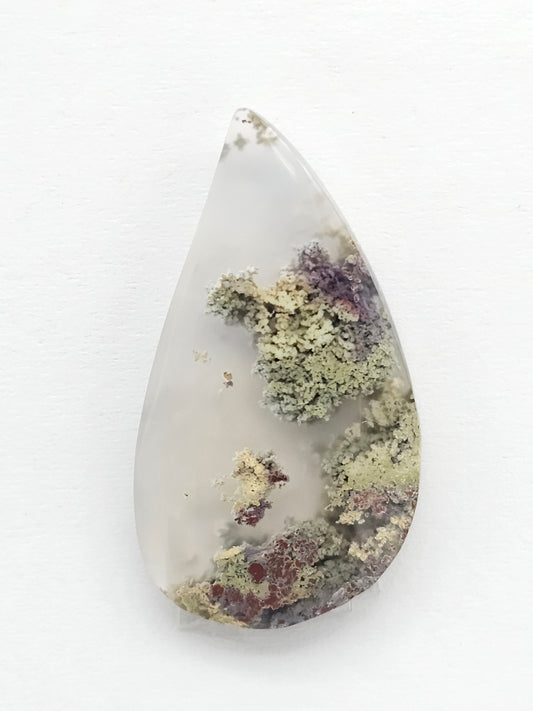 Moss agate cabochon