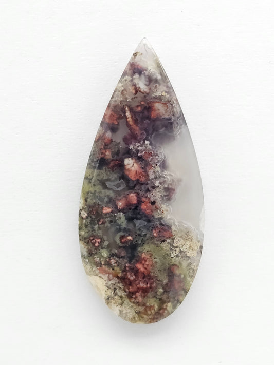 Moss agate cabochon
