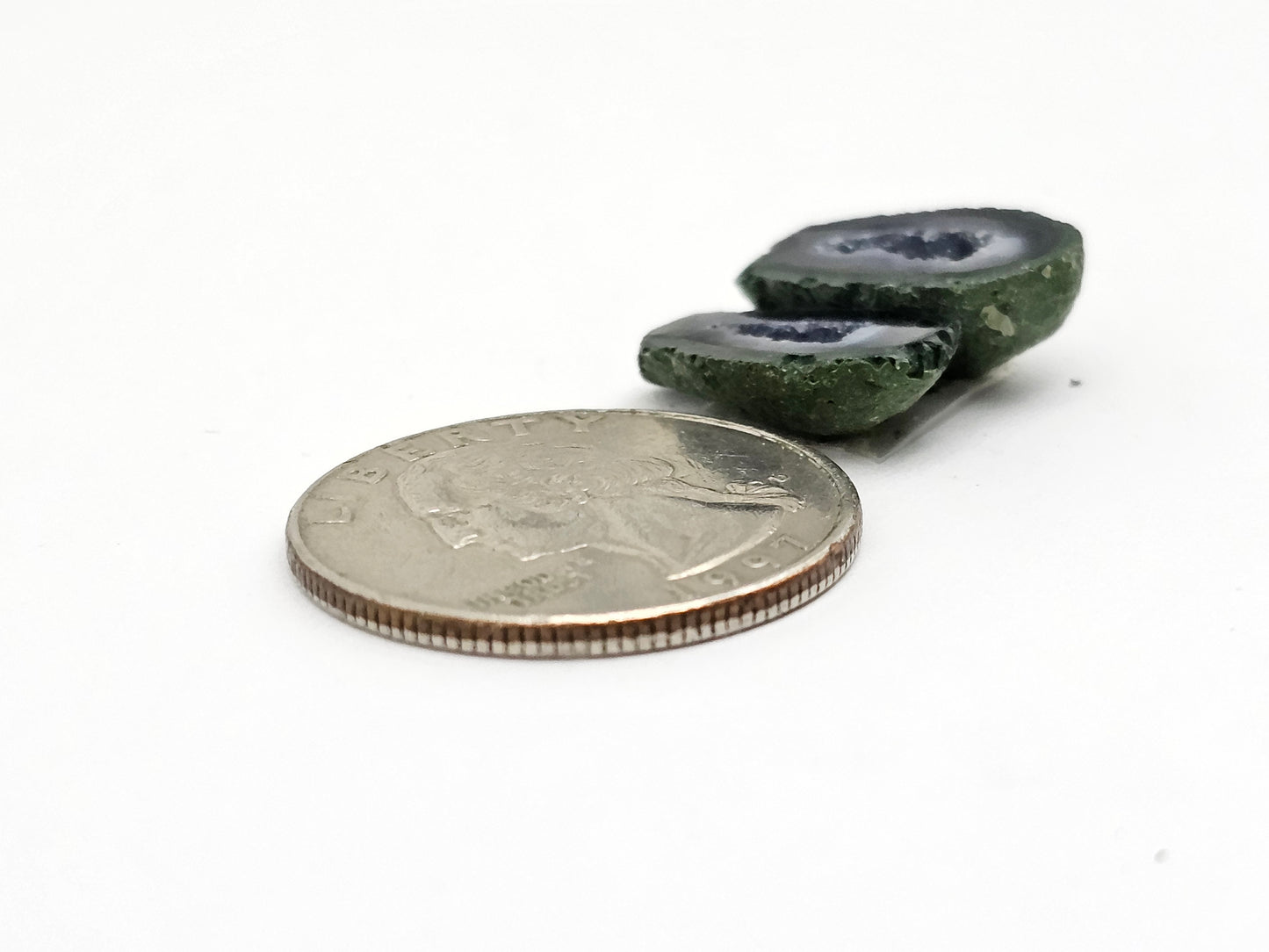 Tabasco Geode Cabochon Pair | Natural Mexican Geode