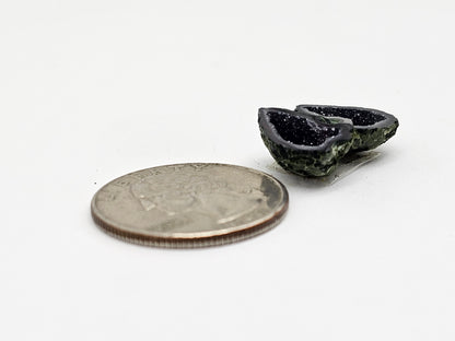 Tabasco Geode Cabochon Pair | Natural Mexican Geode