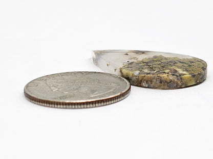 Moss agate cabochon