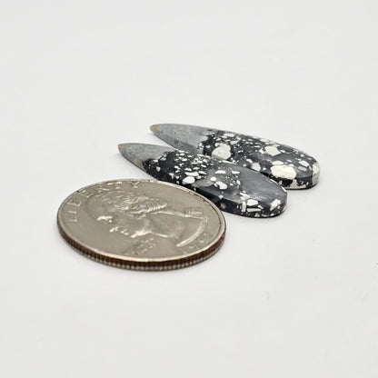 Maligano Jasper cabochon pair