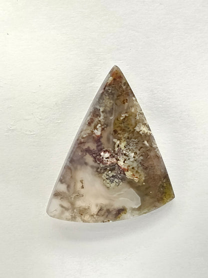 Moss agate cabochon