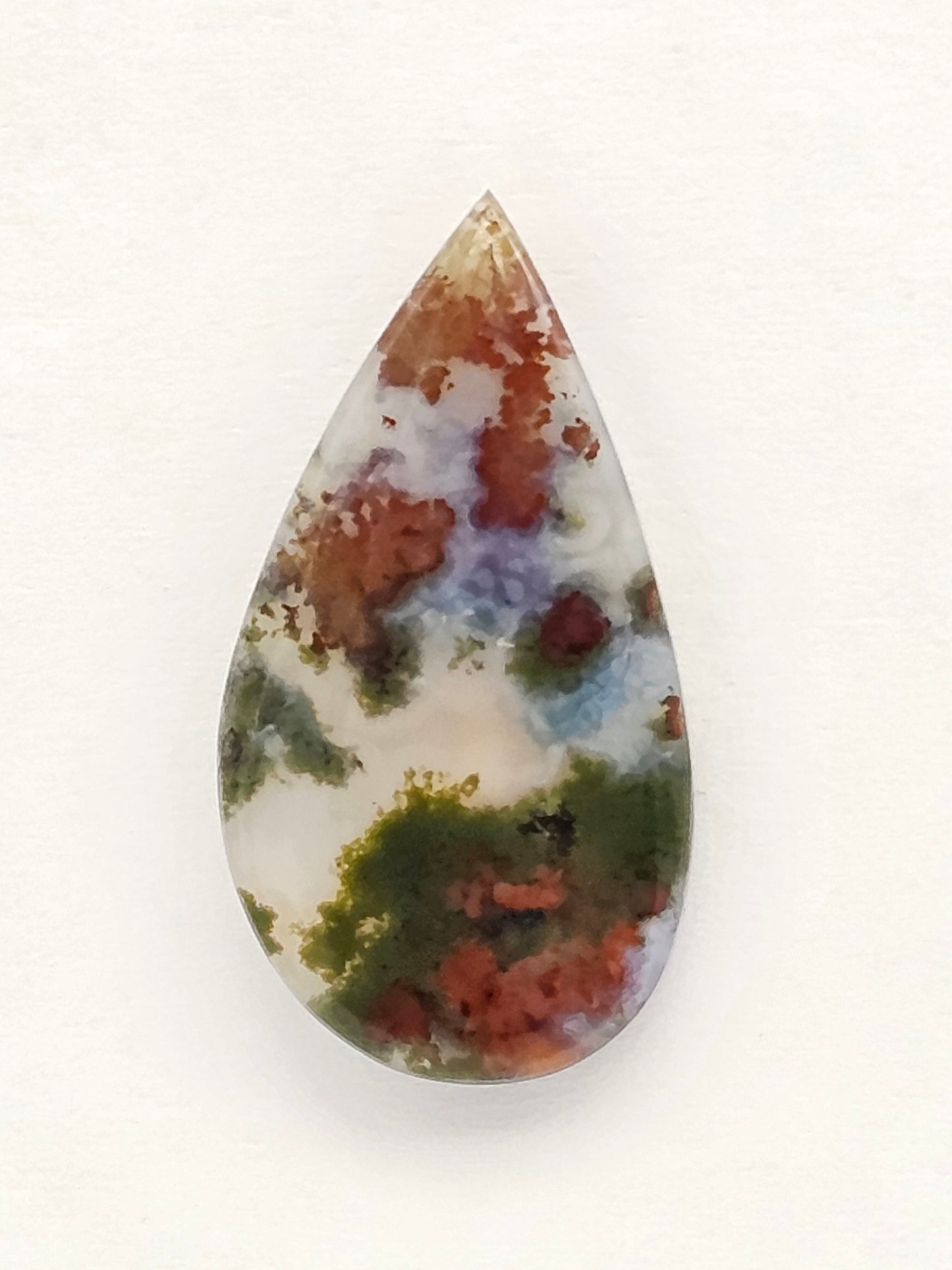 Moss agate cabochon