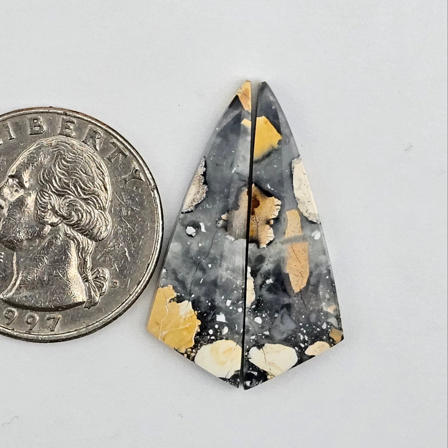 Maligano Jasper cabochon pair