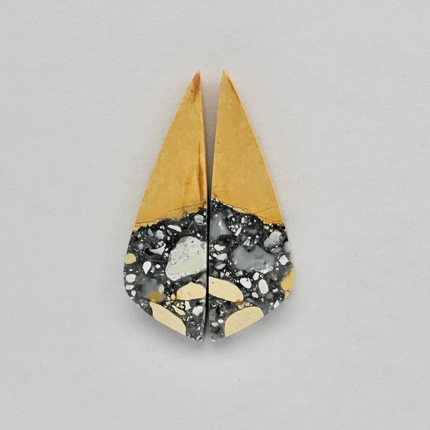 Maligano Jasper cabochon pair