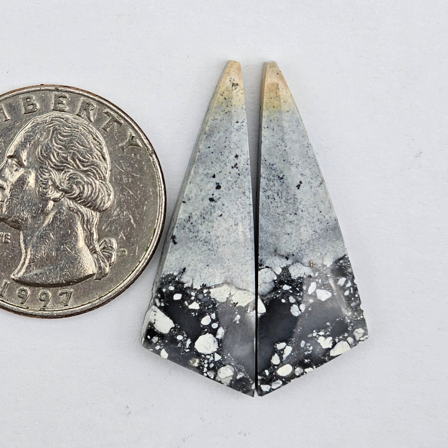 Maligano Jasper cabochon pair