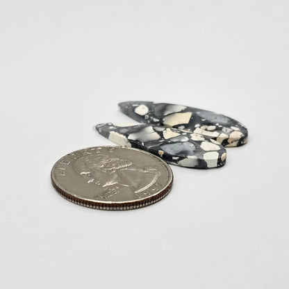 Maligano Jasper cabochon pair