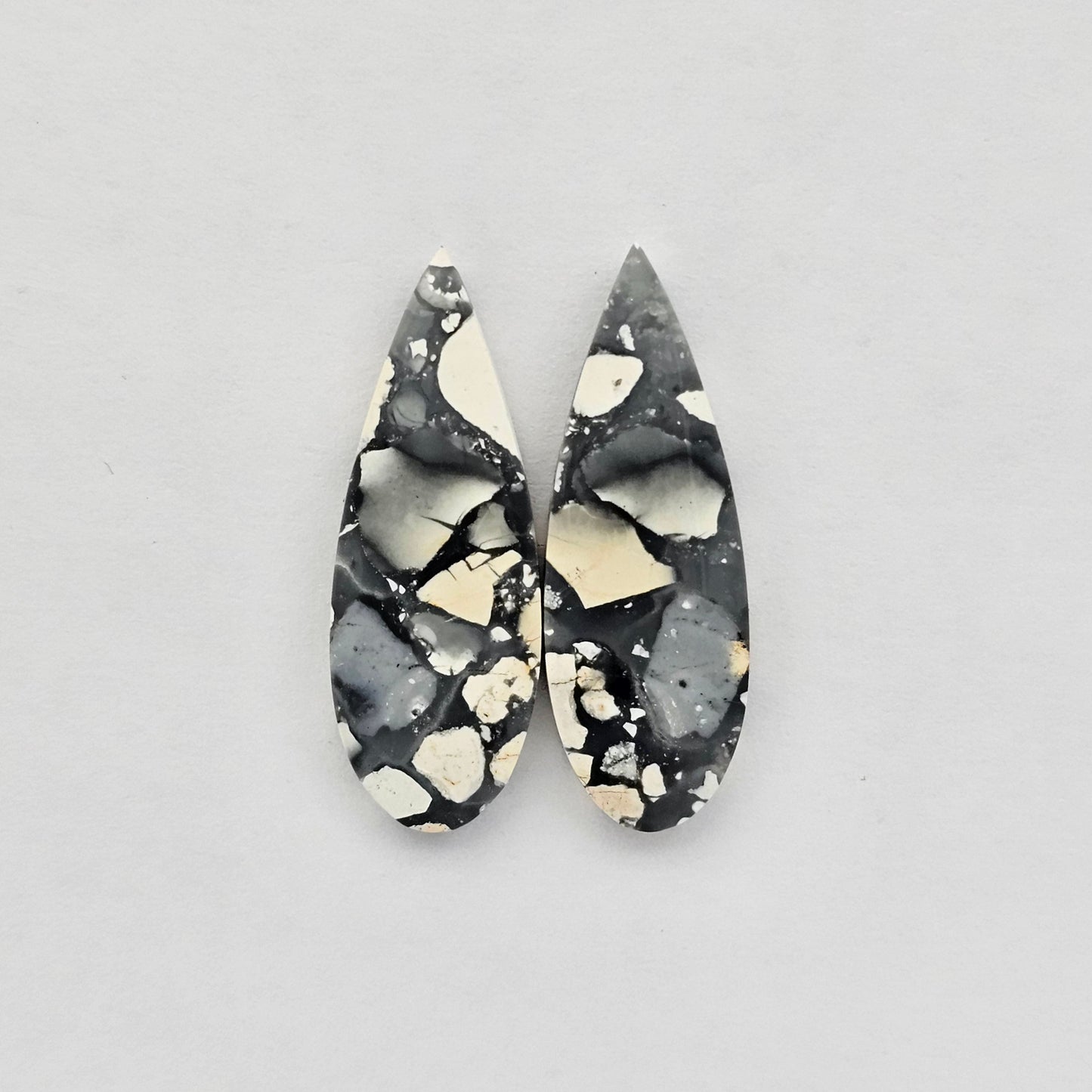 Maligano Jasper cabochon pair