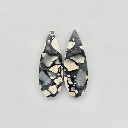 Maligano Jasper cabochon pair