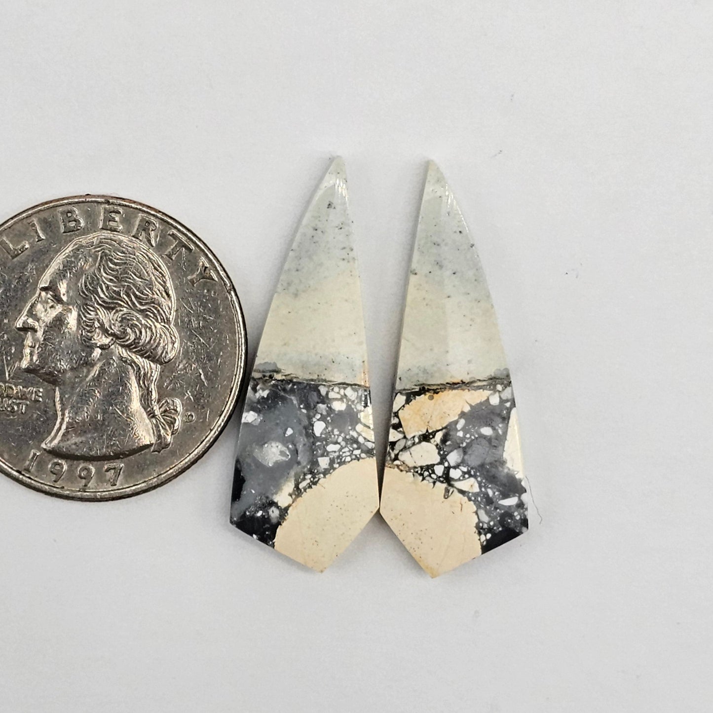 Maligano Jasper cabochon pair