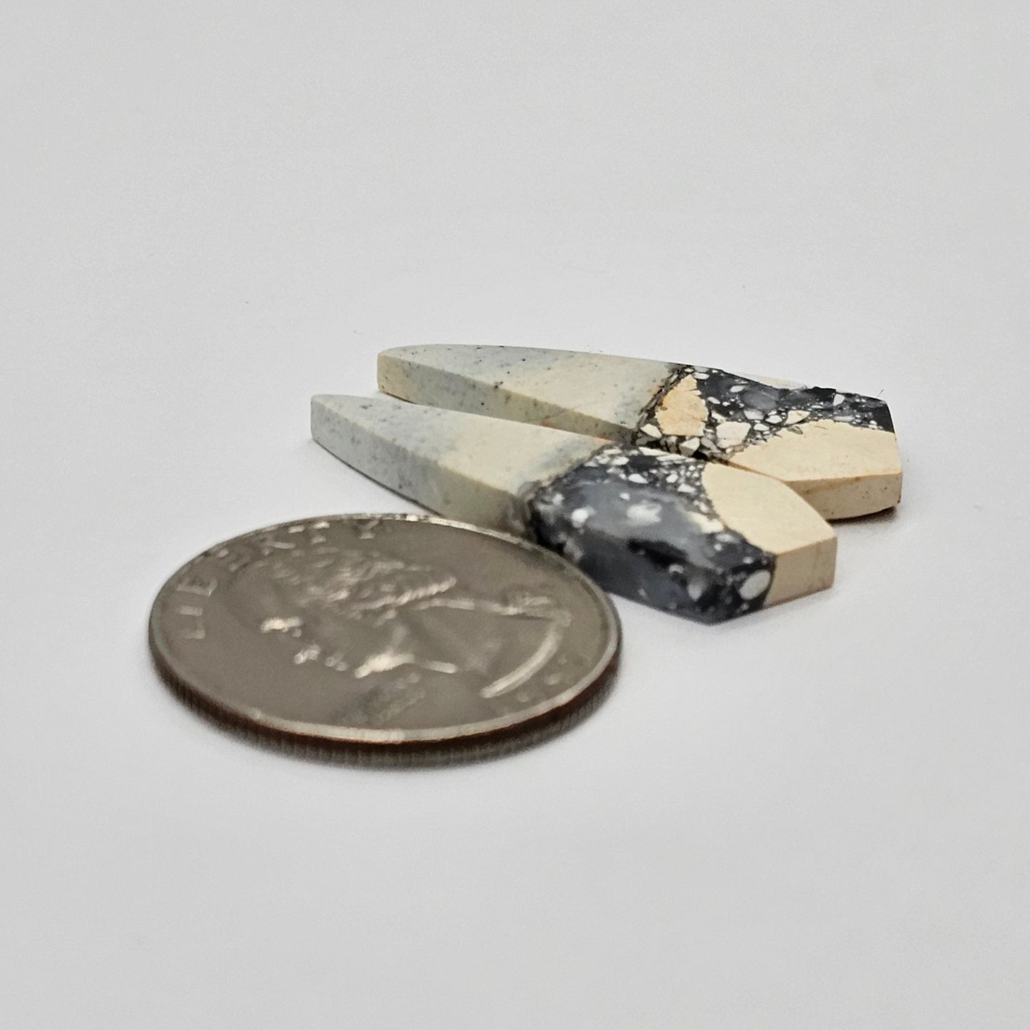 Maligano Jasper cabochon pair