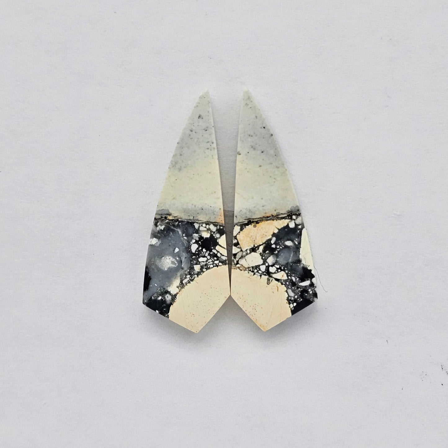 Maligano Jasper cabochon pair