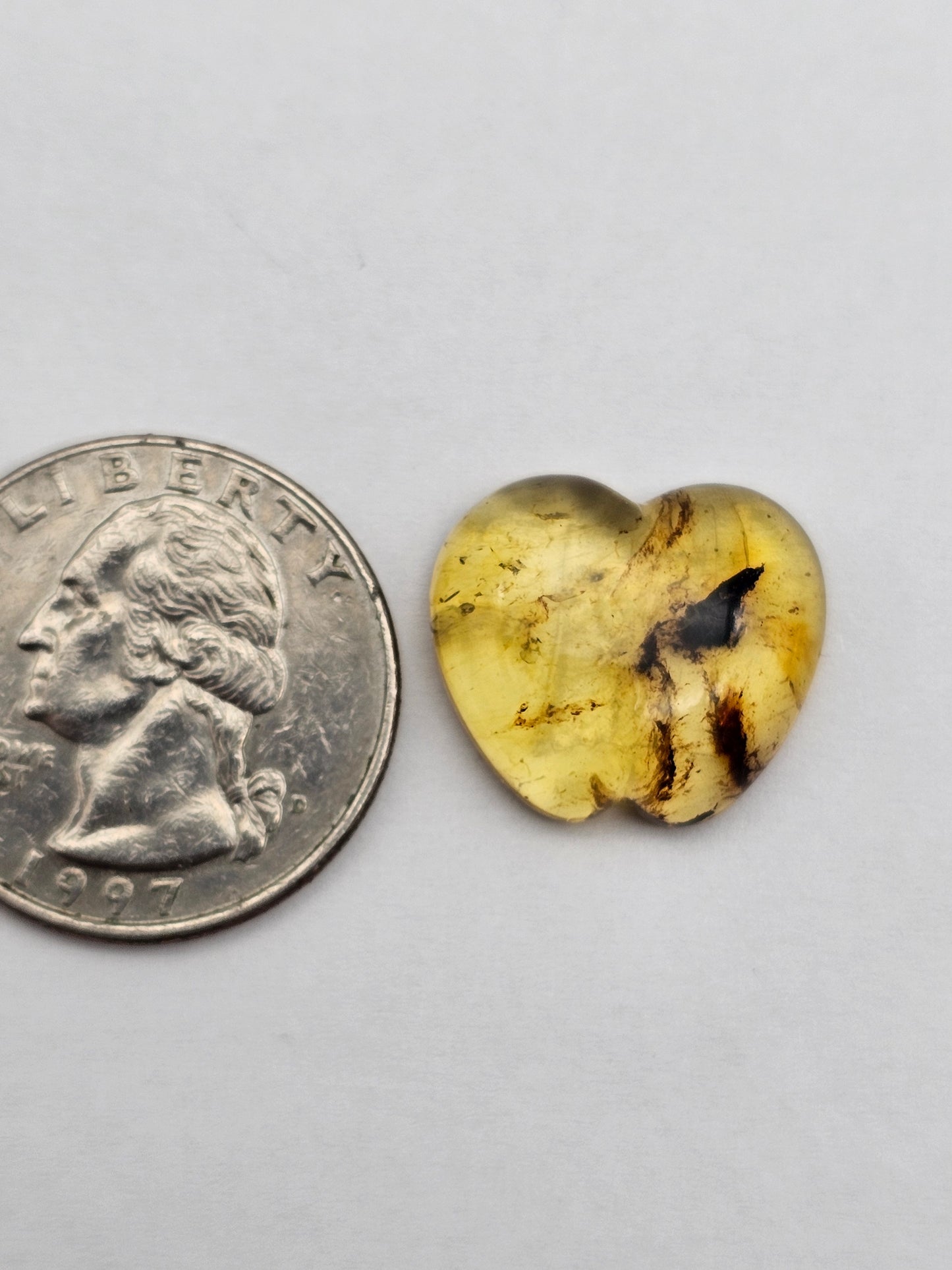 Amber authentic cabochon large