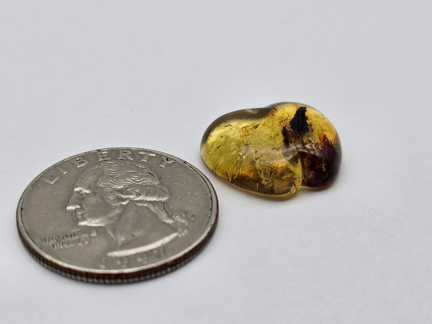 Amber authentic cabochon large