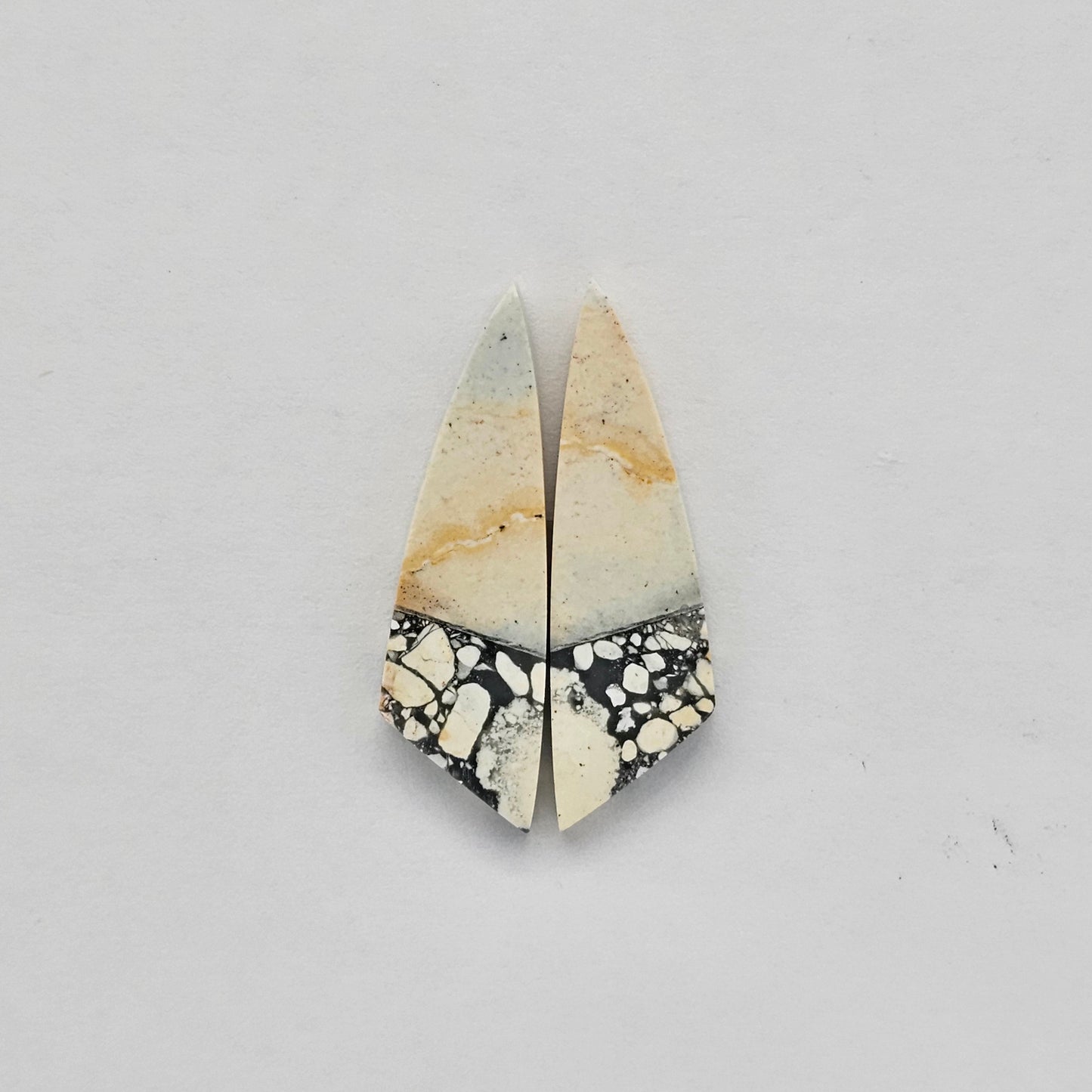 Maligano Jasper cabochon pair