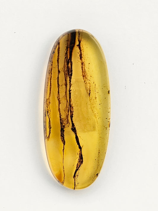 Amber authentic cabochon large