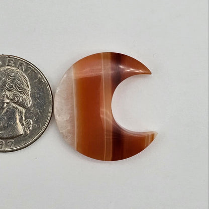 Carnelian Moon Agate Cabochon