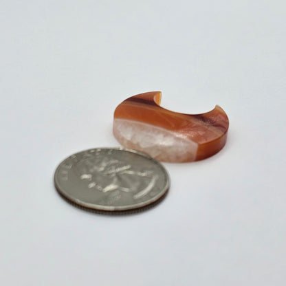 Carnelian Moon Agate Cabochon