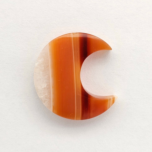Carnelian Moon Agate Cabochon