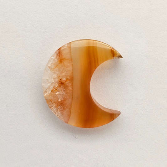 Carnelian Moon Agate Cabochon