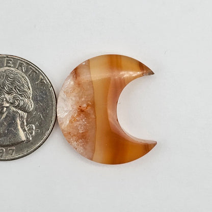 Carnelian Moon Agate Cabochon