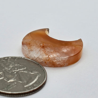 Carnelian Moon Agate Cabochon