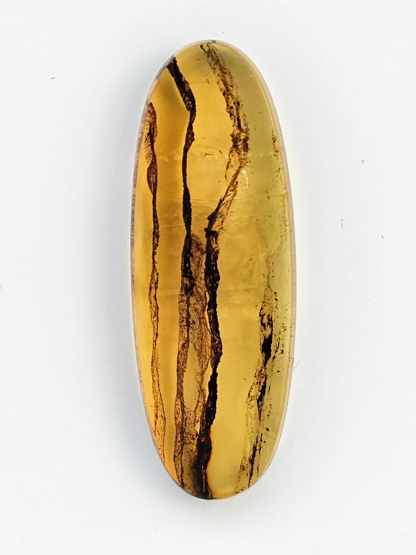 Amber authentic cabochon large