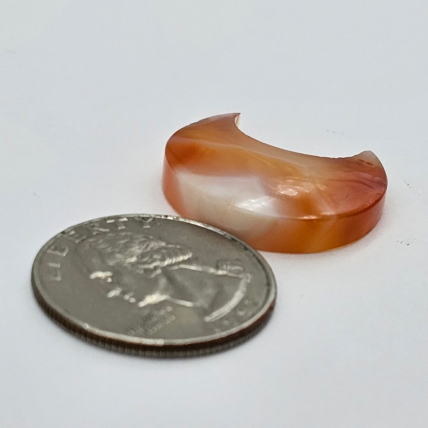 Carnelian Moon Agate Cabochon