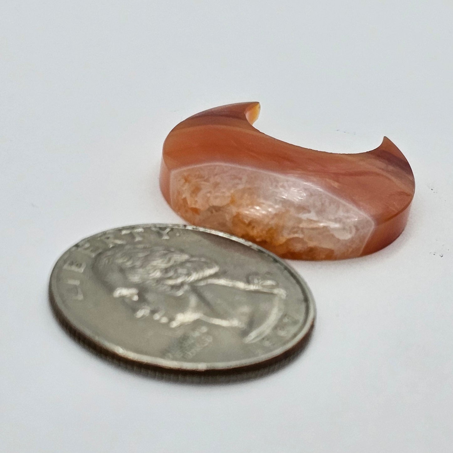 Carnelian Moon Agate Cabochon