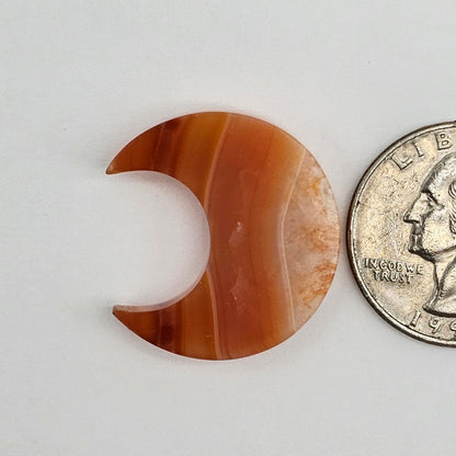 Carnelian Moon Agate Cabochon