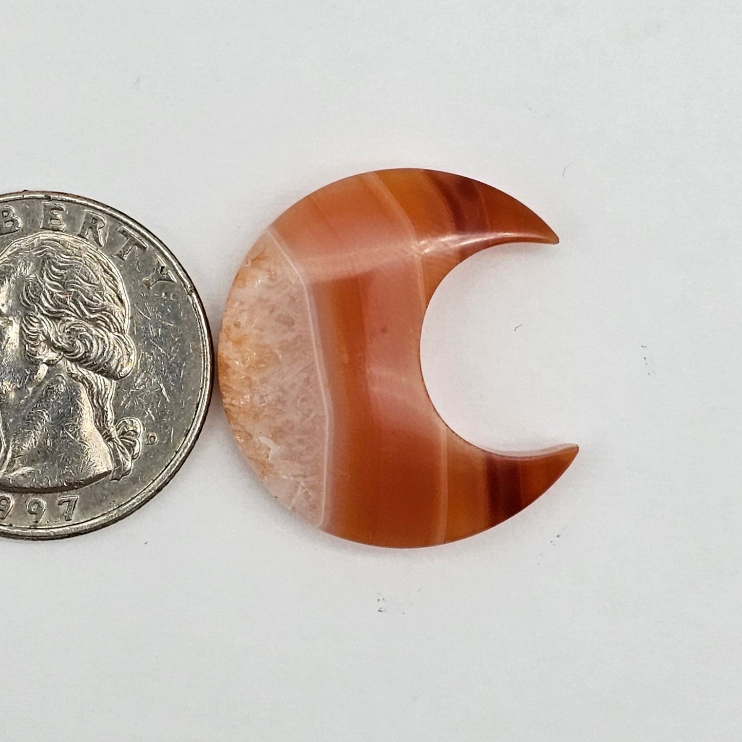 Carnelian Moon Agate Cabochon