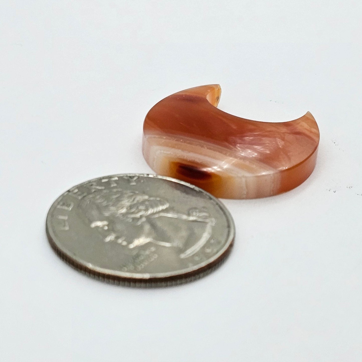 Carnelian Moon Agate Cabochon