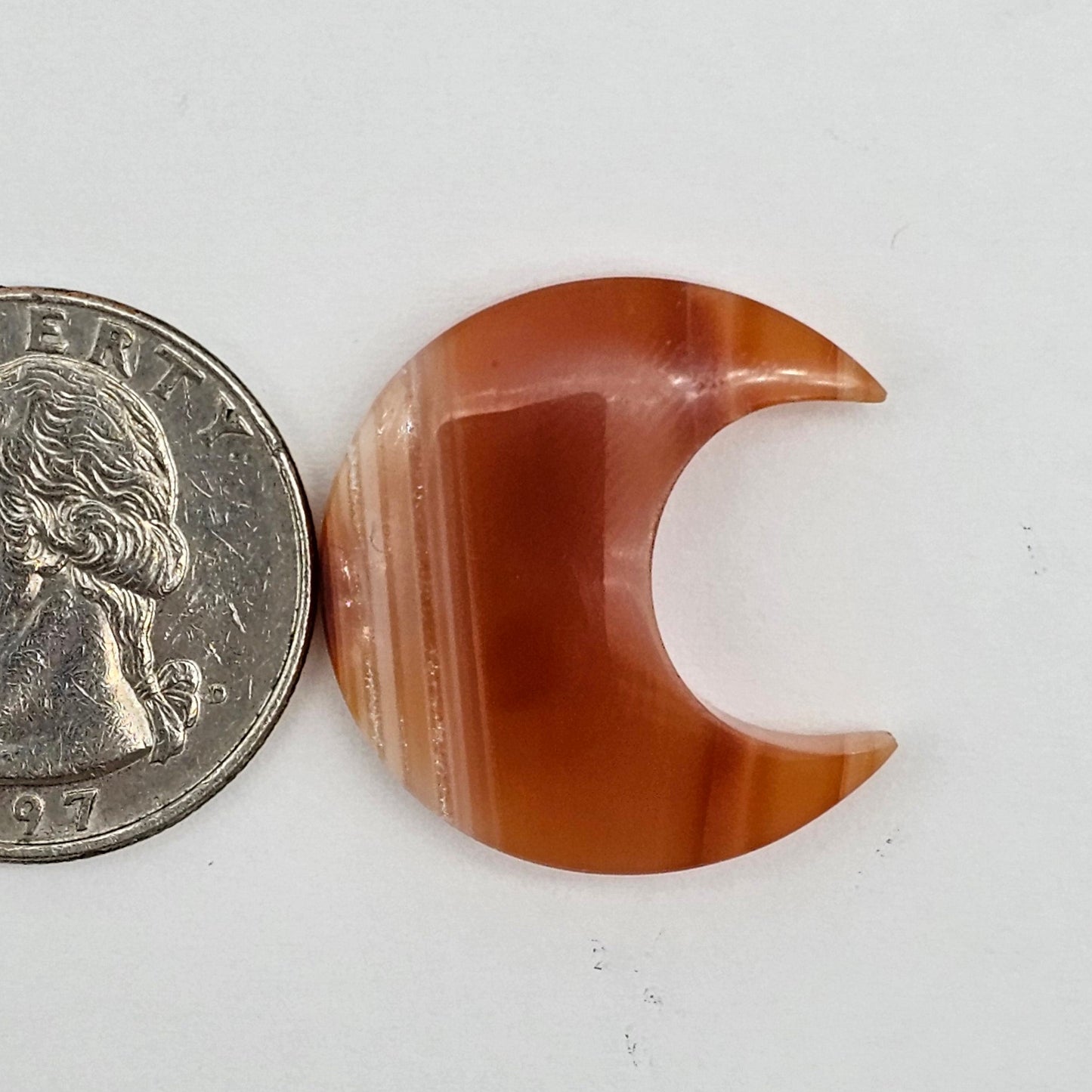 Carnelian Moon Agate Cabochon