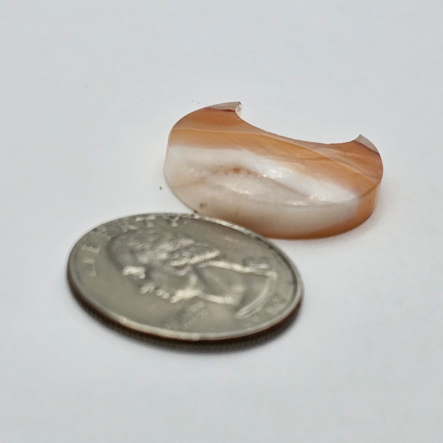 Carnelian Moon Agate Cabochon